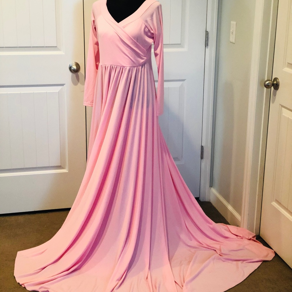 Soft Pink Gown, Maternity or non-maternity